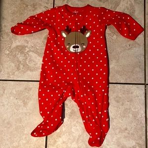 Carter’s holiday reindeer Footy pajamas